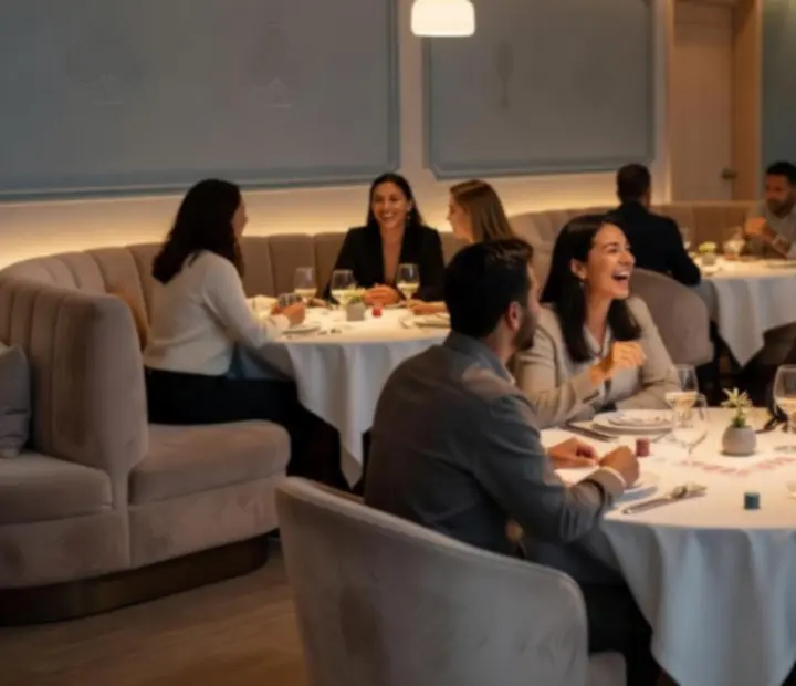 Hosté v restauraci Moraveento během přátelského pokerového večera